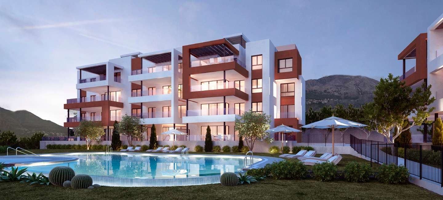 Luxury apartments under construction in Fuengirola, Málaga.